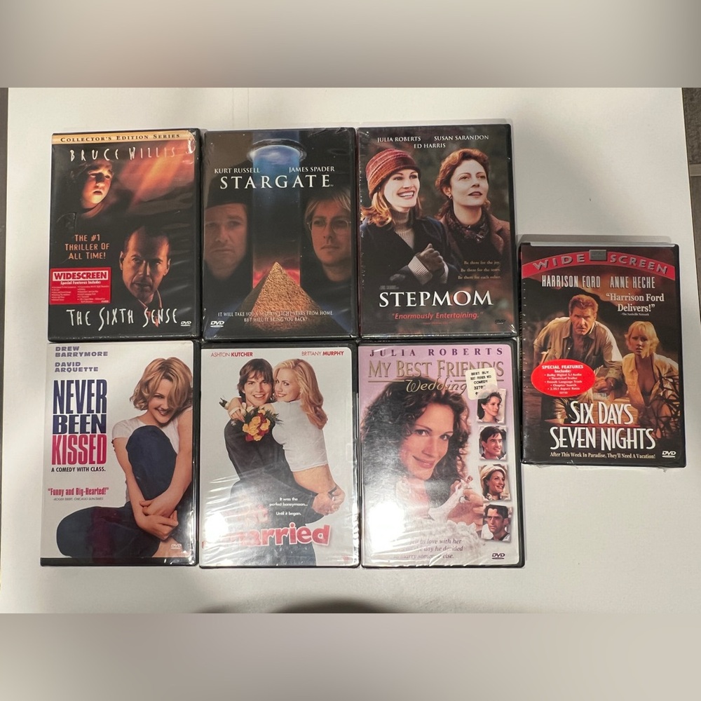 DVDs.  7 Sealed. Never opened